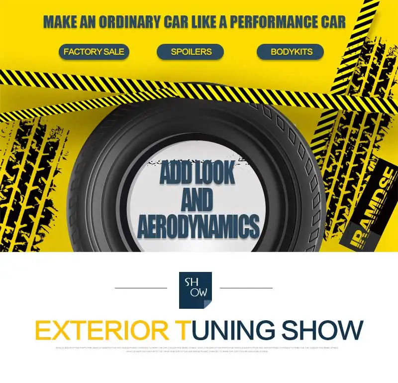 Alerón de maletero, superficie de carbono, estilo MGS