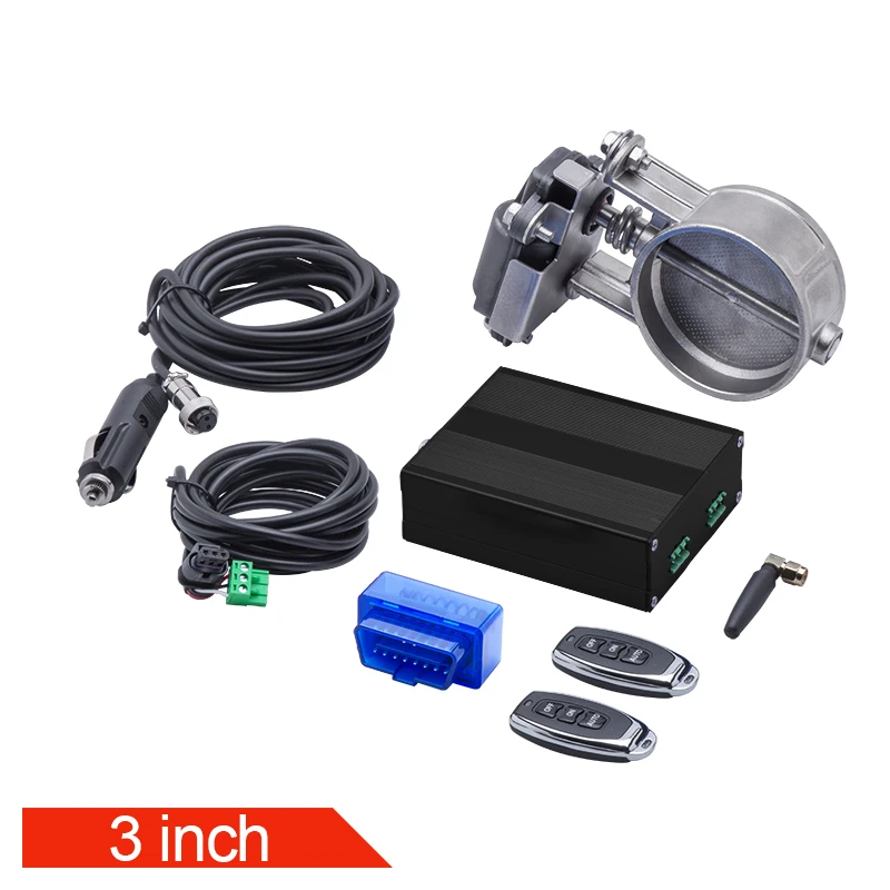 Kit válvula de corte de escape eléctrica con mando y app