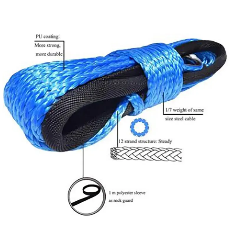 Cable de remolque con tope de goma para ATV, SUV y UTV - imagen 2