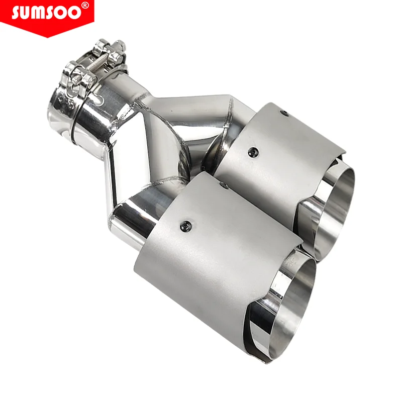 Silenciador deportivo SUMSOO doble salida acero inoxidable - imagen 5