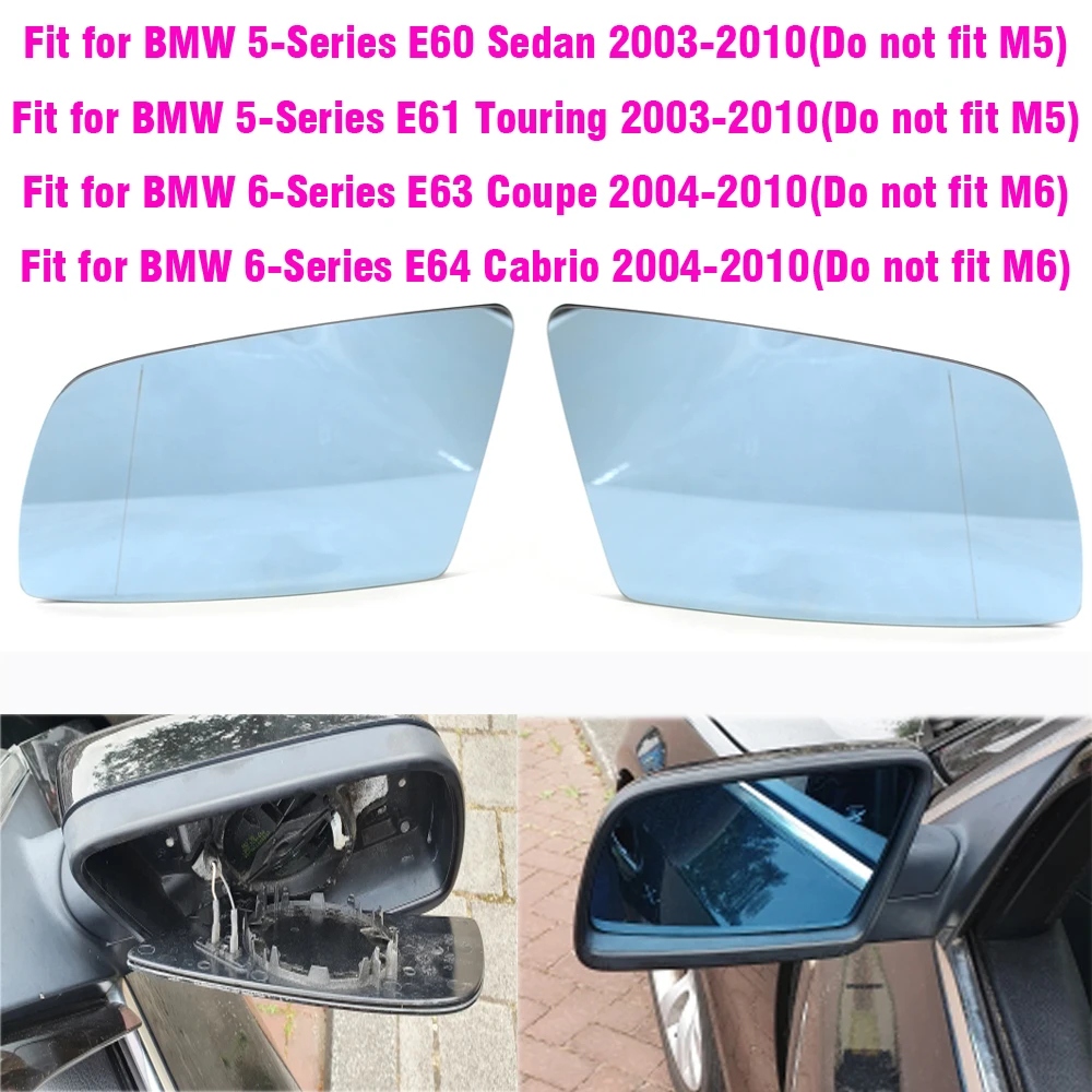 Retrovisor eléctrico calefactor azul gran angular – BMW Serie 5 E60/E61