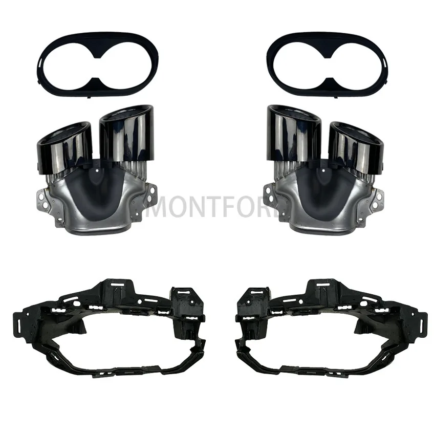 Silenciador trasero con puntas de escape para Mercedes GLB X247 - imagen 3