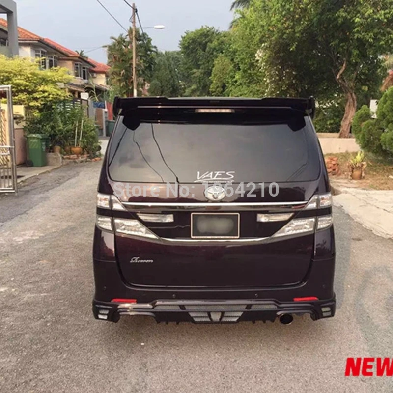 Alerón techo fibra de vidrio, imprimación sin pintar Alphard Vellfire - imagen 2