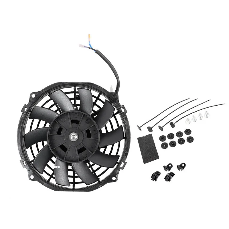 Ventilador eléctrico de 9 pulgadas para radiador universal 12V 80W - imagen 3