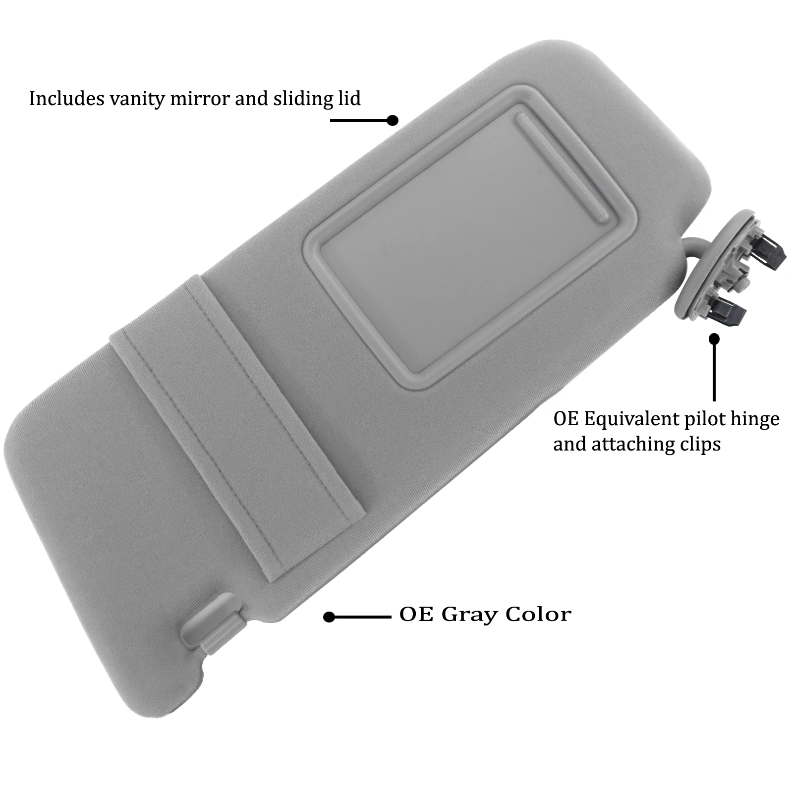 Parasol gris para Toyota Camry 2007-2011 con organizador conductor - imagen 5