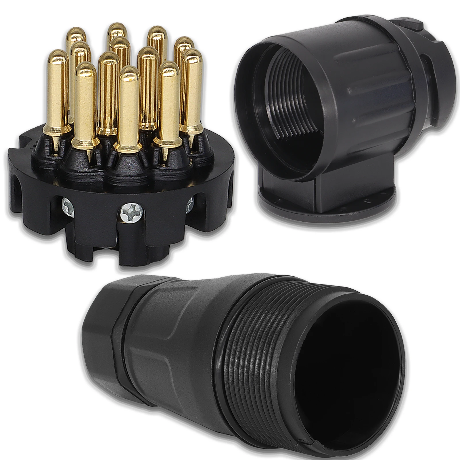 Enchufe de remolque 13 pines 12V para coche, caravana y RV - imagen 3