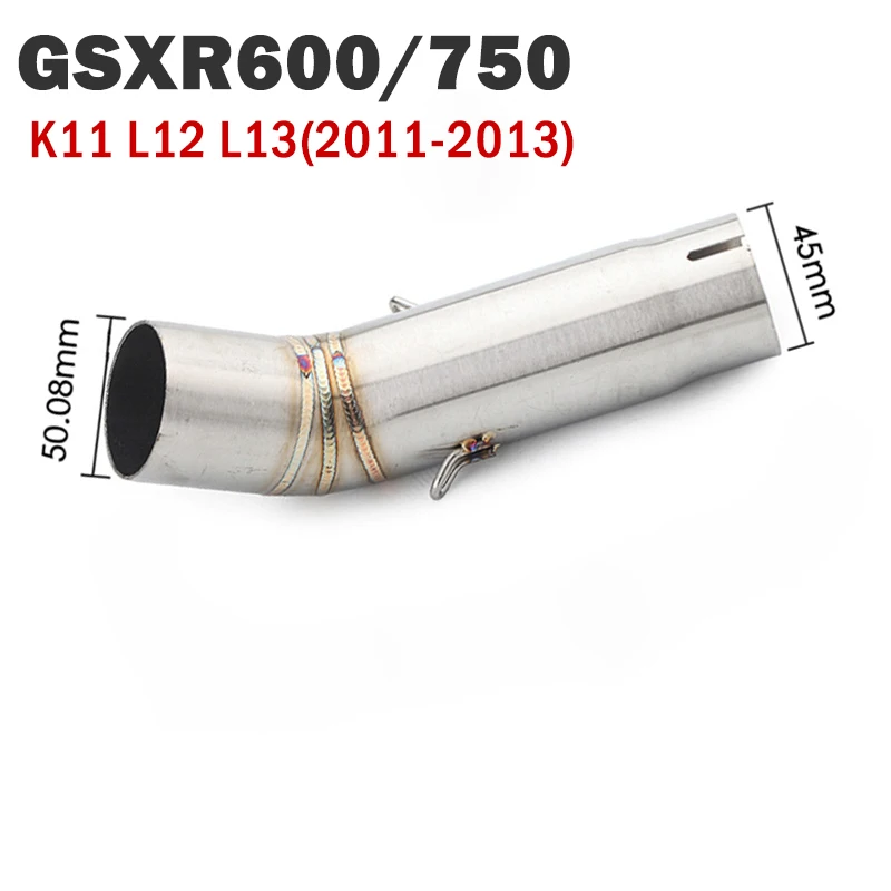 Tubo de escape GSXR 600 750 vista lateral