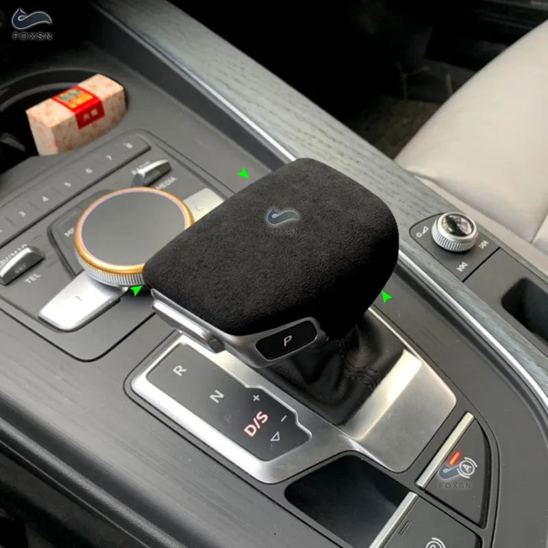 Puño palanca cambios piel y Alcántara Audi A4 B9 A5 Q7