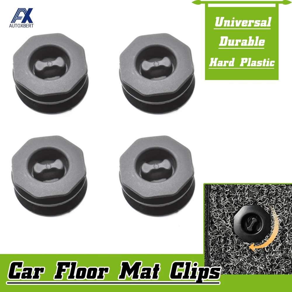 Clips antideslizantes para alfombras de coche: fijación universal
