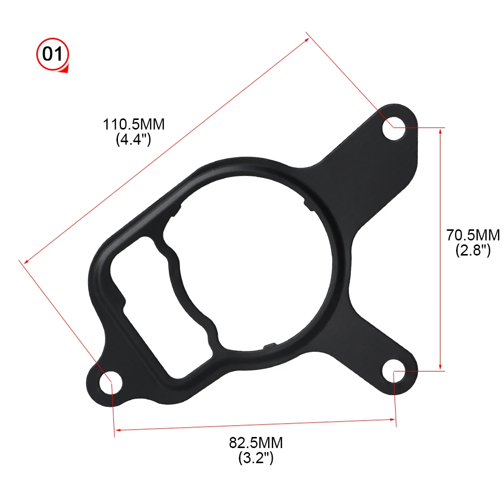 Kit juntas bomba vacío 07K145100C para VW Jetta, Beetle, Passat 2.5L - imagen 4