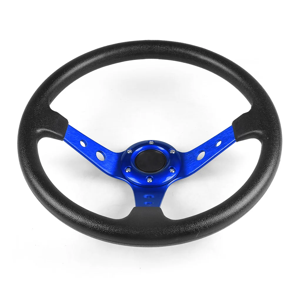 Volante cóncavo universal de 350 mm en cuero sintético y aluminio - imagen 3