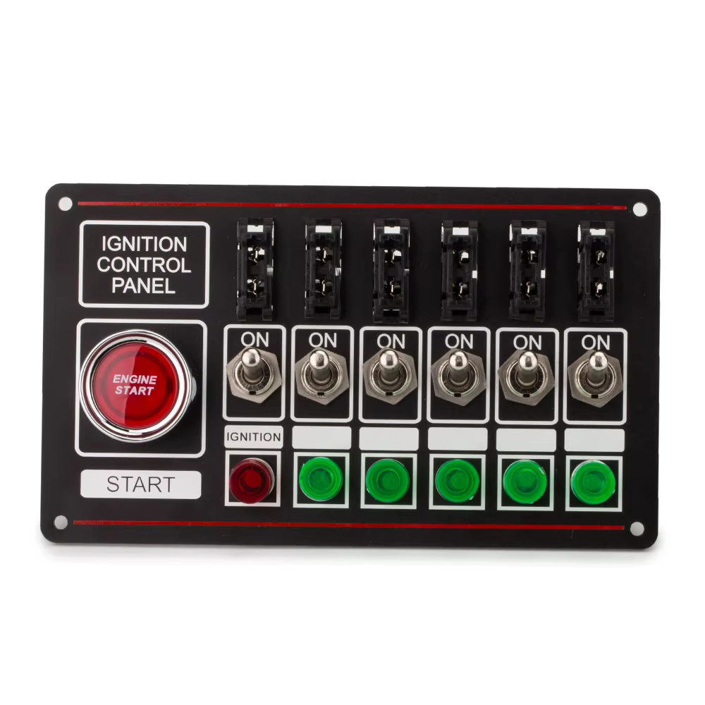 Panel de interruptores de competición 12 V con arranque y corte - imagen 2