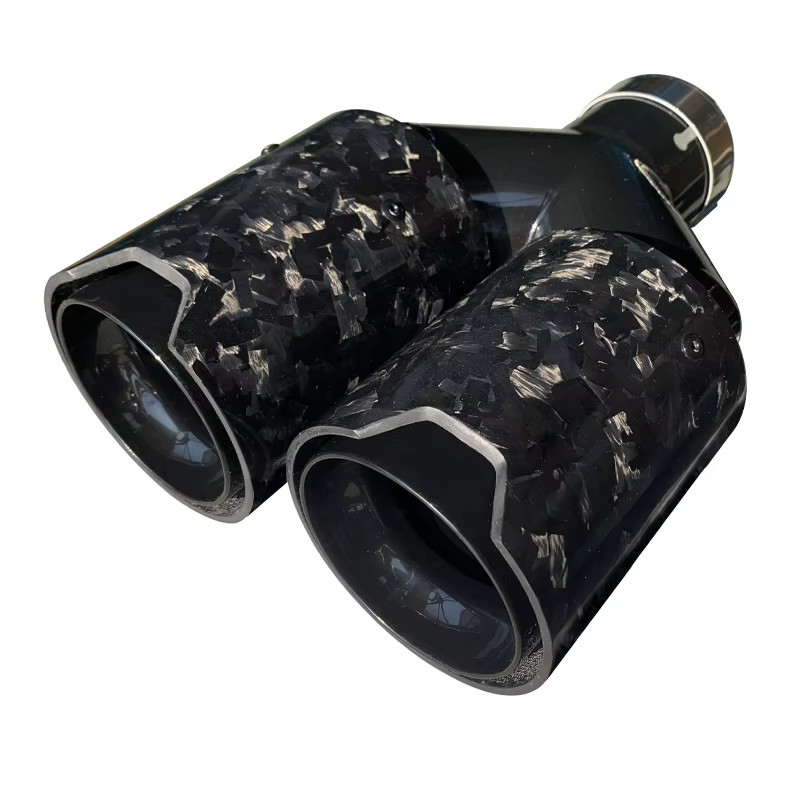 Puntas de escape cuádruples de carbono satinado para BMW - imagen 5