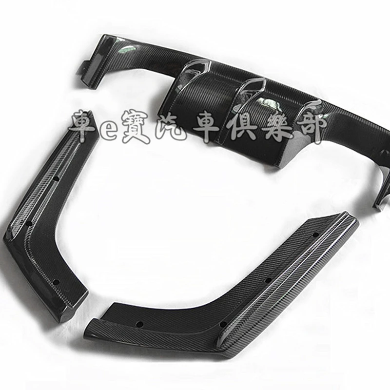 BMW difusor parachoques trasero carbono M3 M4 F80 F82 F83 con divisor - imagen 4