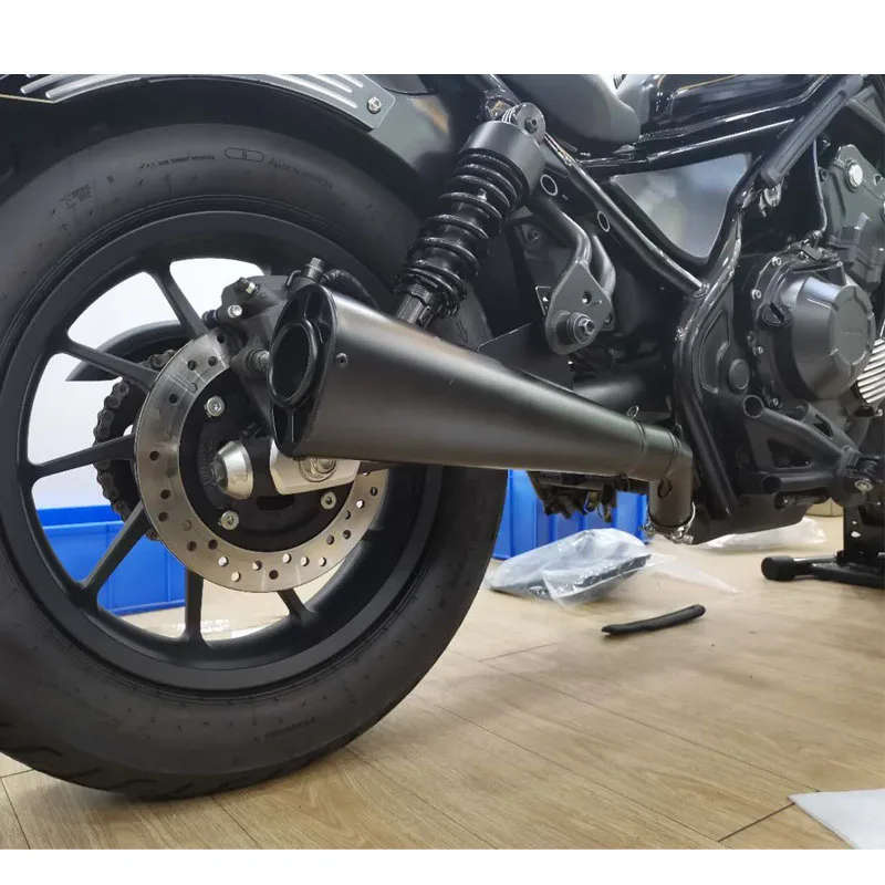 Sistema de escape compatible con Honda Rebel 500