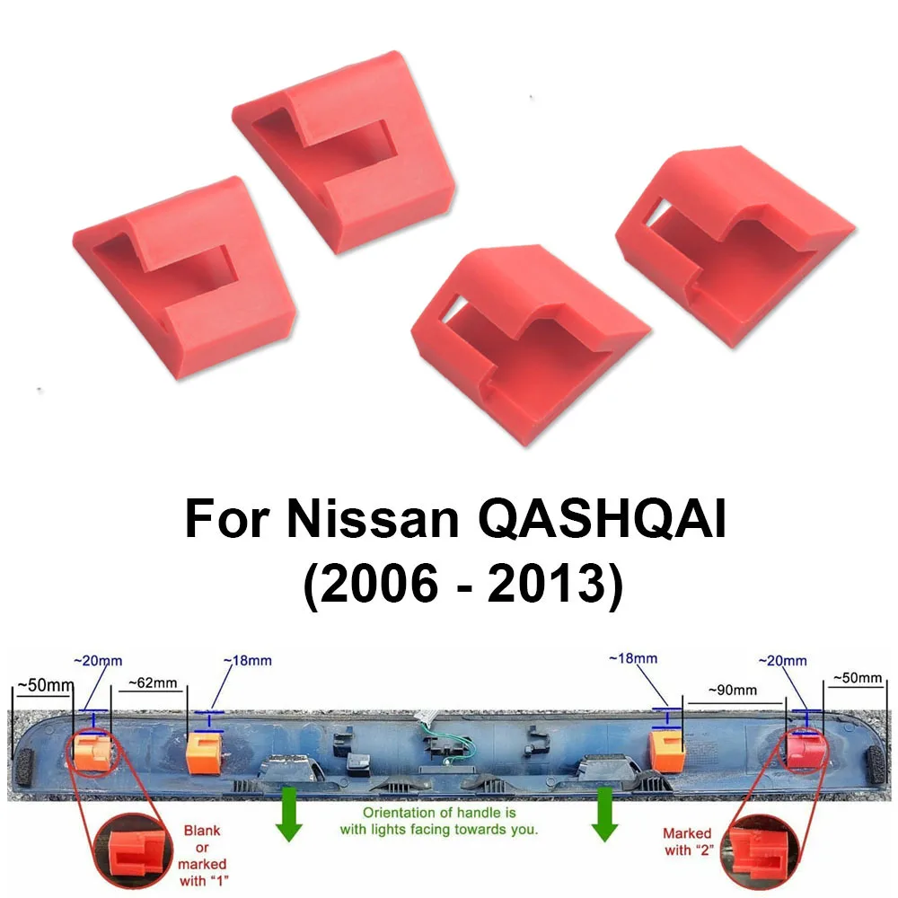Clips de reparación de manija de maletero para Nissan QASHQAI