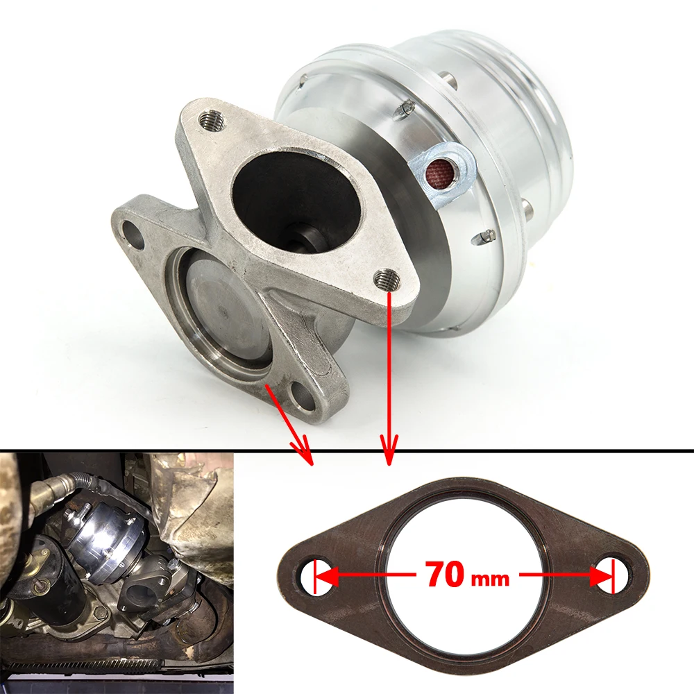 Tubo de descarga universal para válvula wastegate externa de 38 mm - imagen 3