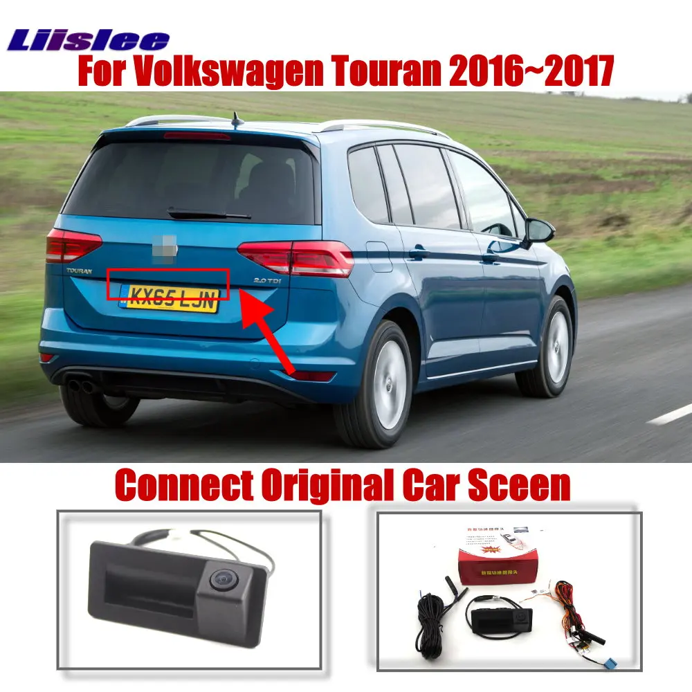 Cámara visión trasera con pantalla para VW Touran 5T 2015-2023 MQB - imagen 2