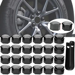 Tapa central de tuerca 17 mm gris/negro con extractor universal
