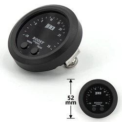 Medidor Turbo Digital Universal 52mm – Presión 12V y 24V