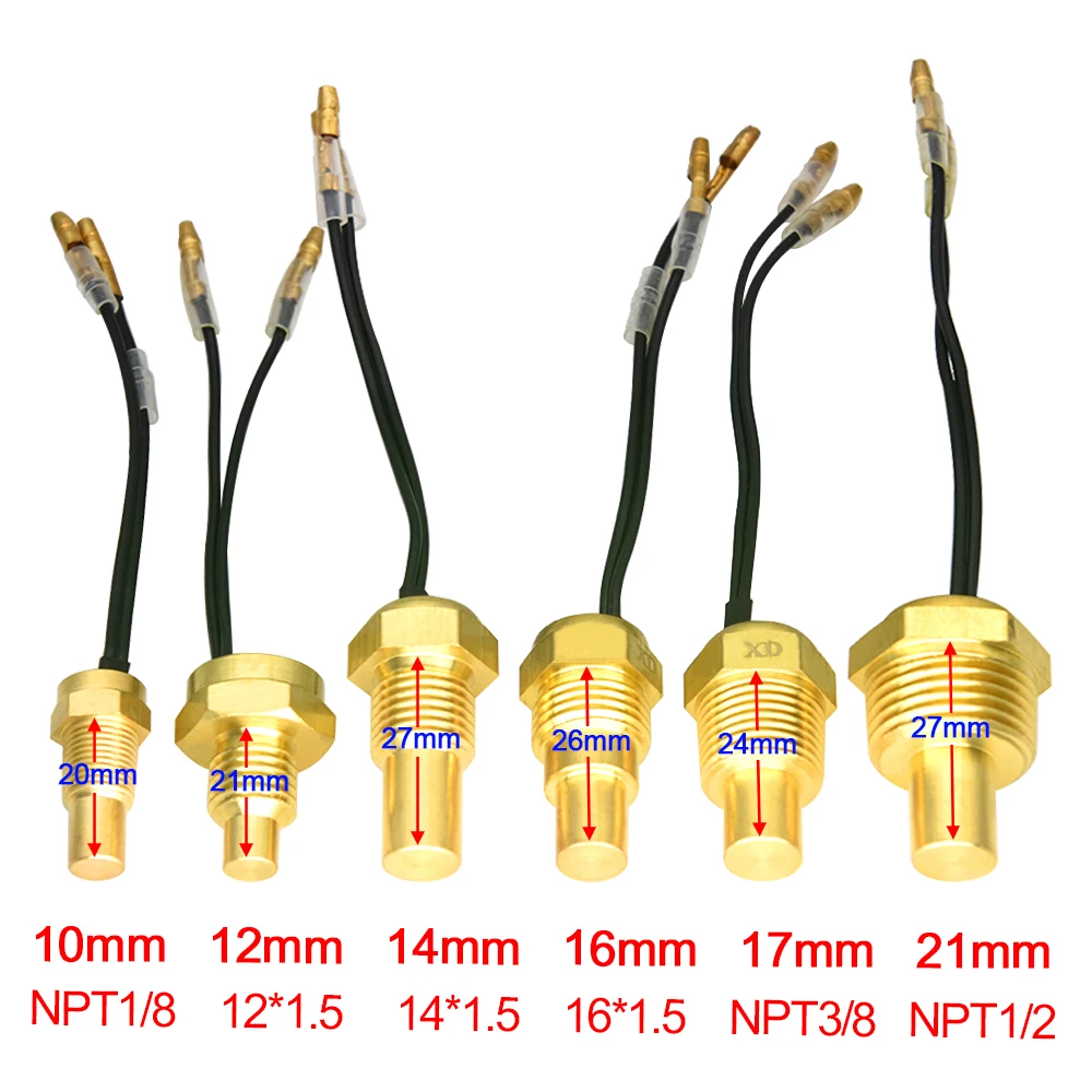 Medidas disponibles del sensor de temperatura