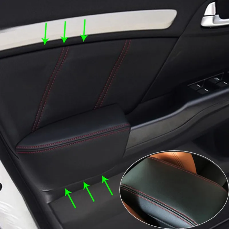 Funda de cuero para reposabrazos Honda Civic IX Sedan 2012-2015