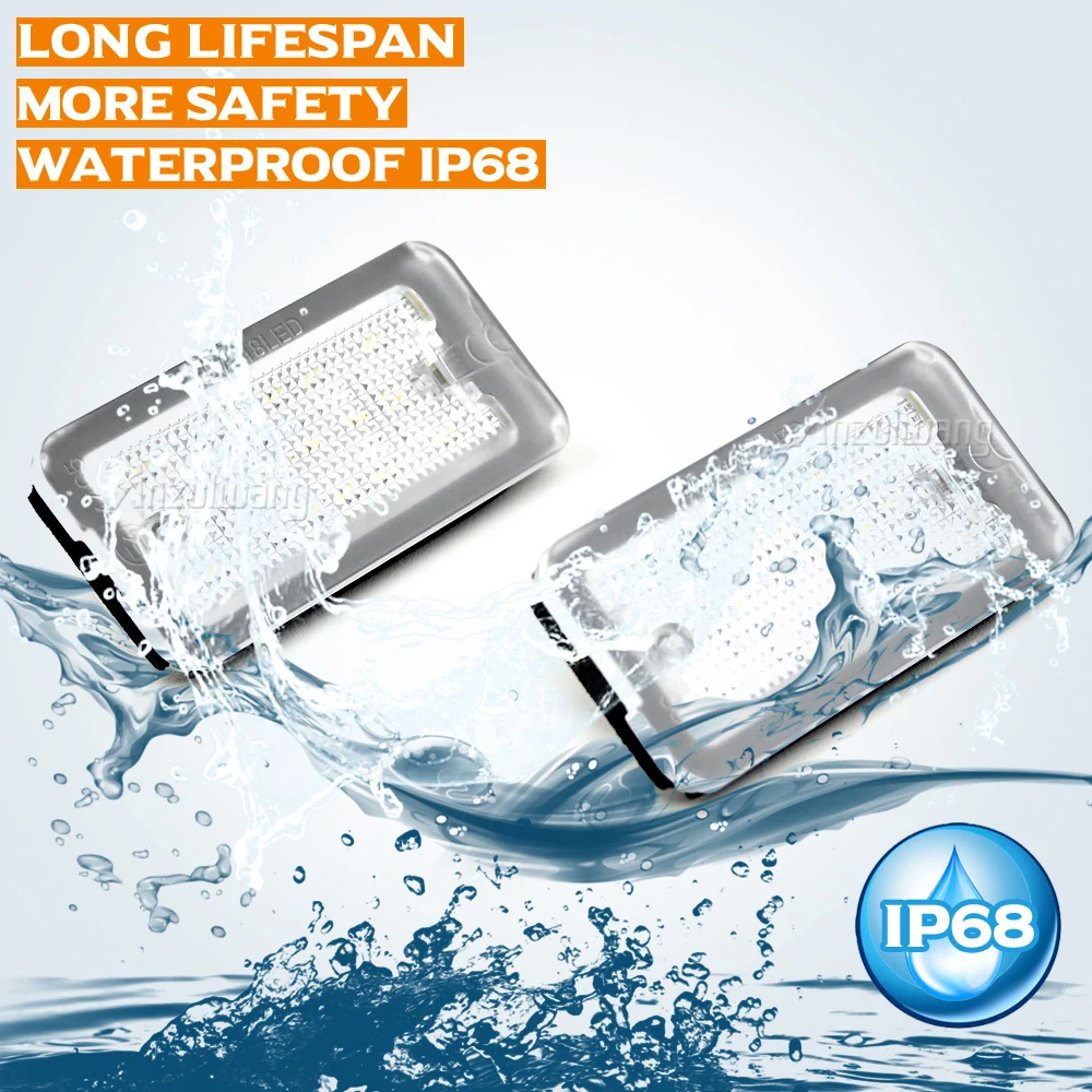 Kit de 2 luces LED para matrícula Fiat Abarth 500 595 695