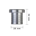 25mm silver