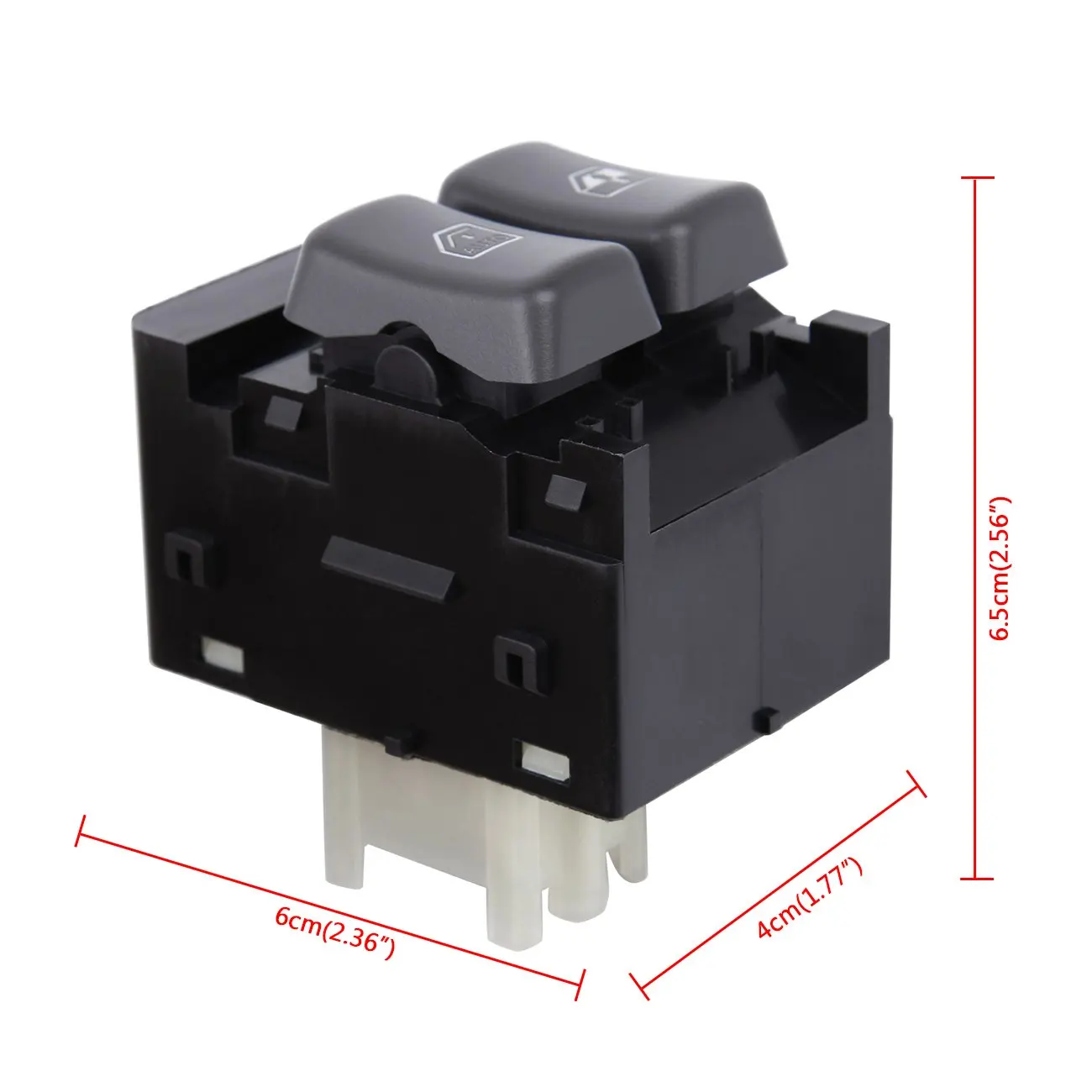 Consola de control de ventana eléctrica para vehículo