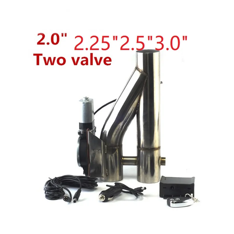 Válvula corte escape doble con mando a distancia – Kit silenciador 2.5" - imagen 2