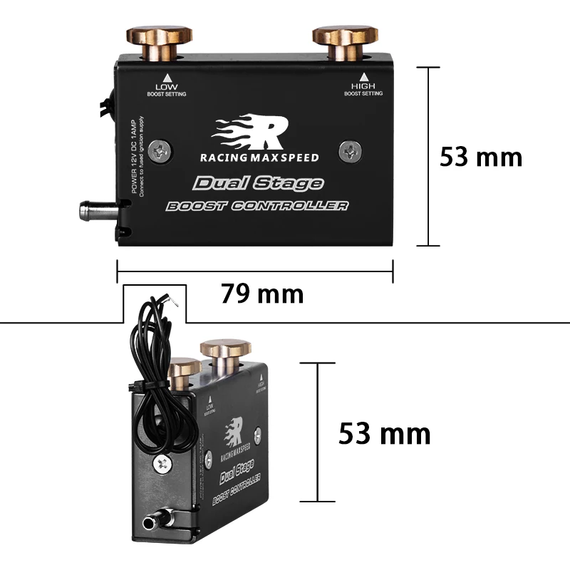controlador de sobrealimentación turbo electrónico aluminio ajustable - imagen 3