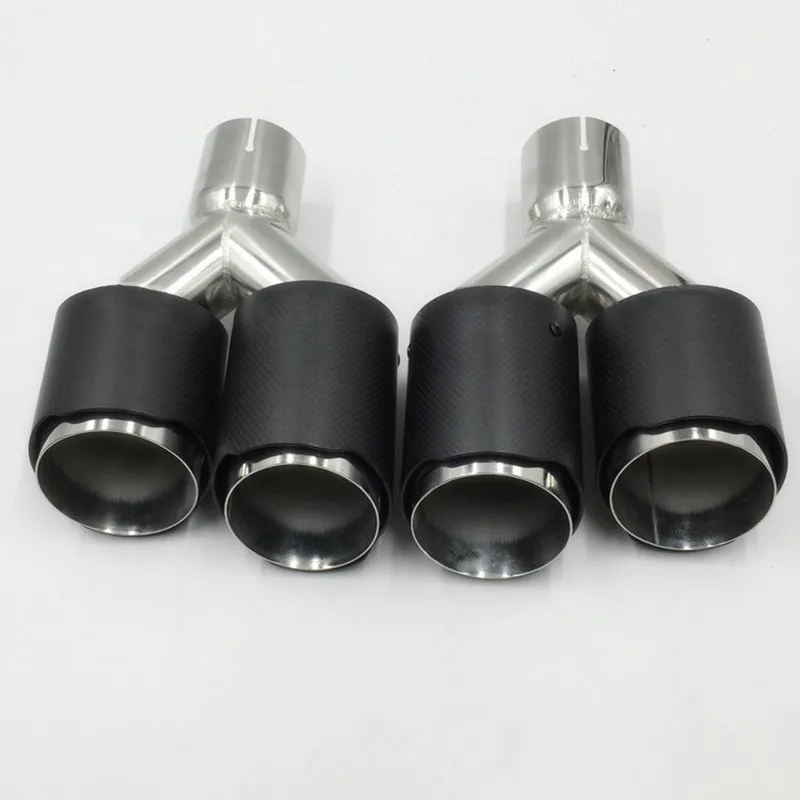 Puntas de escape universales 63/89 mm de carbono para Akrapovic - imagen 3