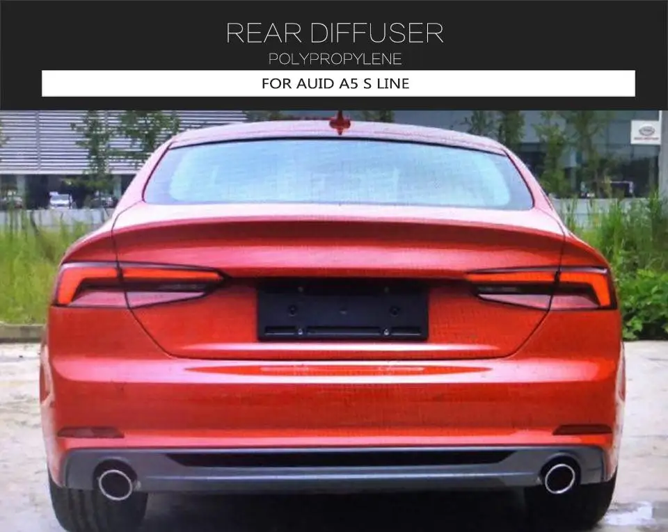Alerón de labio difusor para Audi A5 Sline 2017-2019