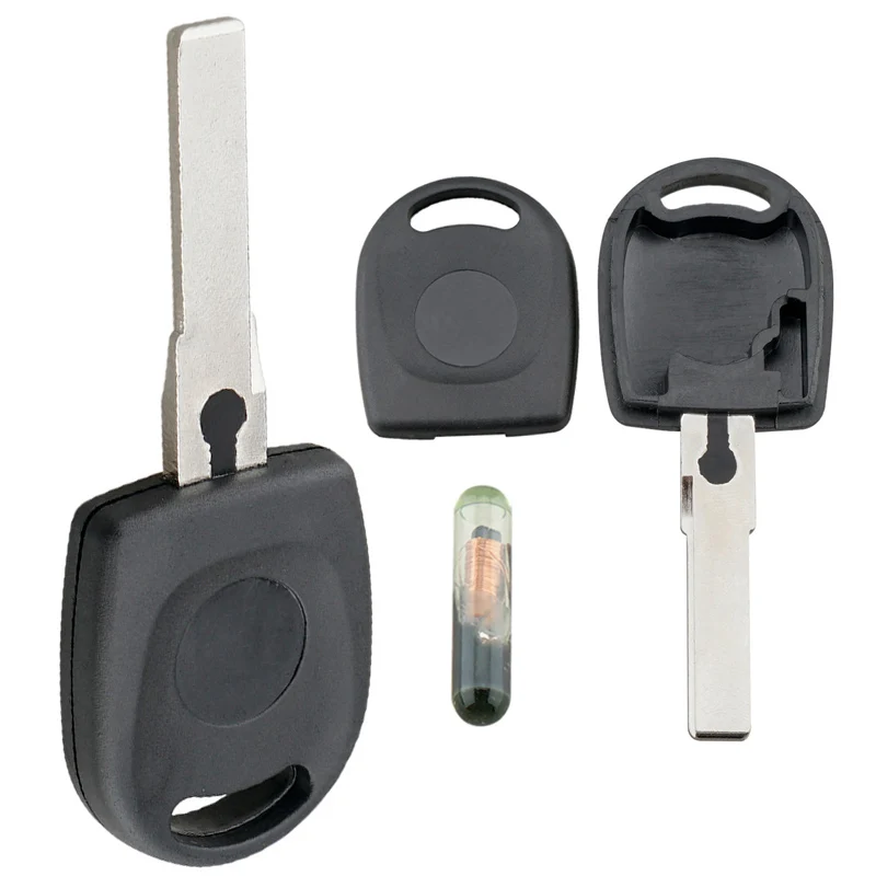 Carcasa de llave de coche remota, transpondedor ID48 con Chip, apto para VW Polo Golf / SEAT Ibiza Leon / SKODA Octavia