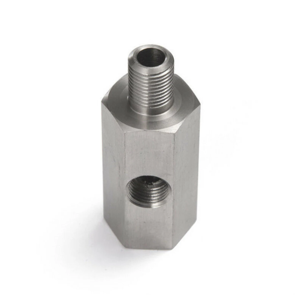Adaptador T sensor presión aceite 1/8 NPT hembra acero inoxidable - imagen 5