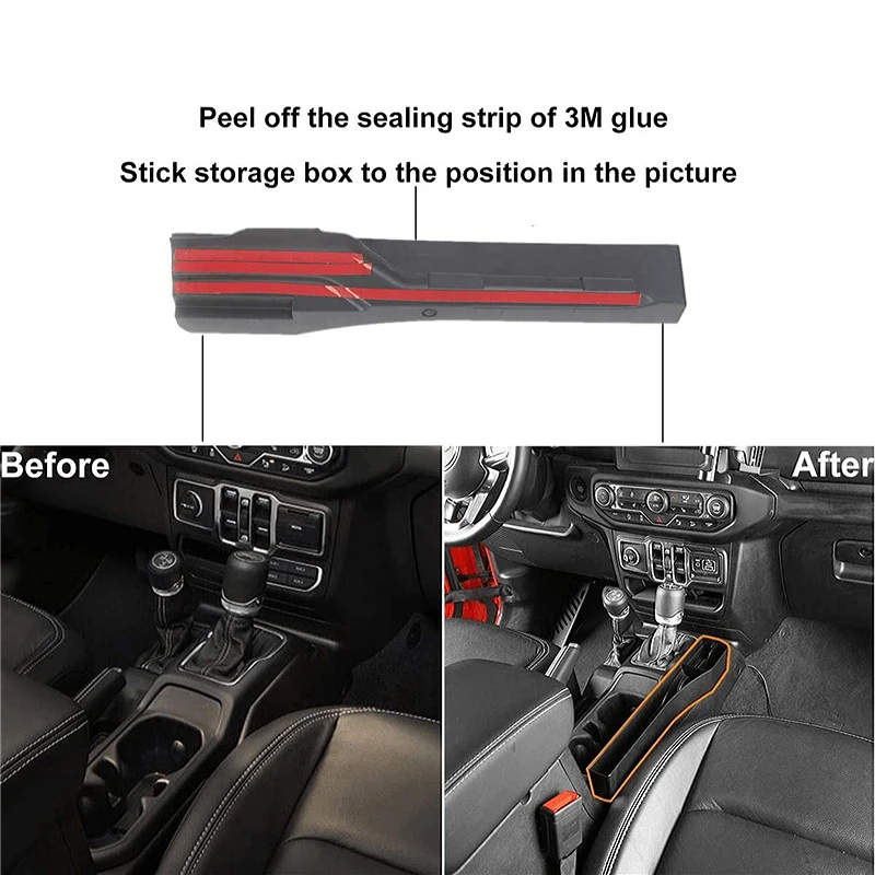 Bandeja organizadora consola Jeep Wrangler JL 2018-2023 4 puertas - imagen 5