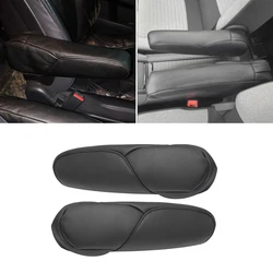 Funda de reposabrazos de cuero PU negro para Honda CR-V 2007-2009