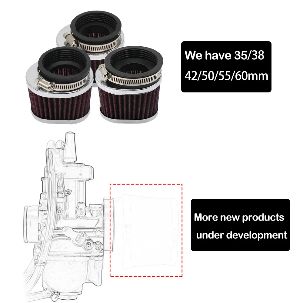 Filtro de aire ZS Racing PWK universal para motocicleta 21-60 mm - imagen 5