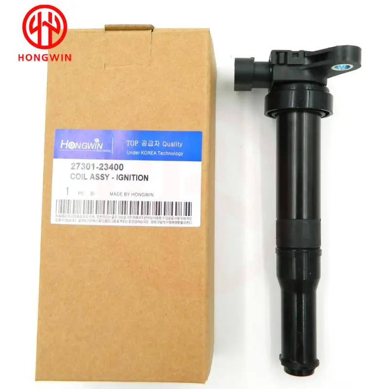Genuino No. :27301 23400 Bobina de encendido compatible con HHyundai Sonata Ef Kia Carens Clarus Shuma KIA Optima, XTREK, 2730123400, 27301-23400