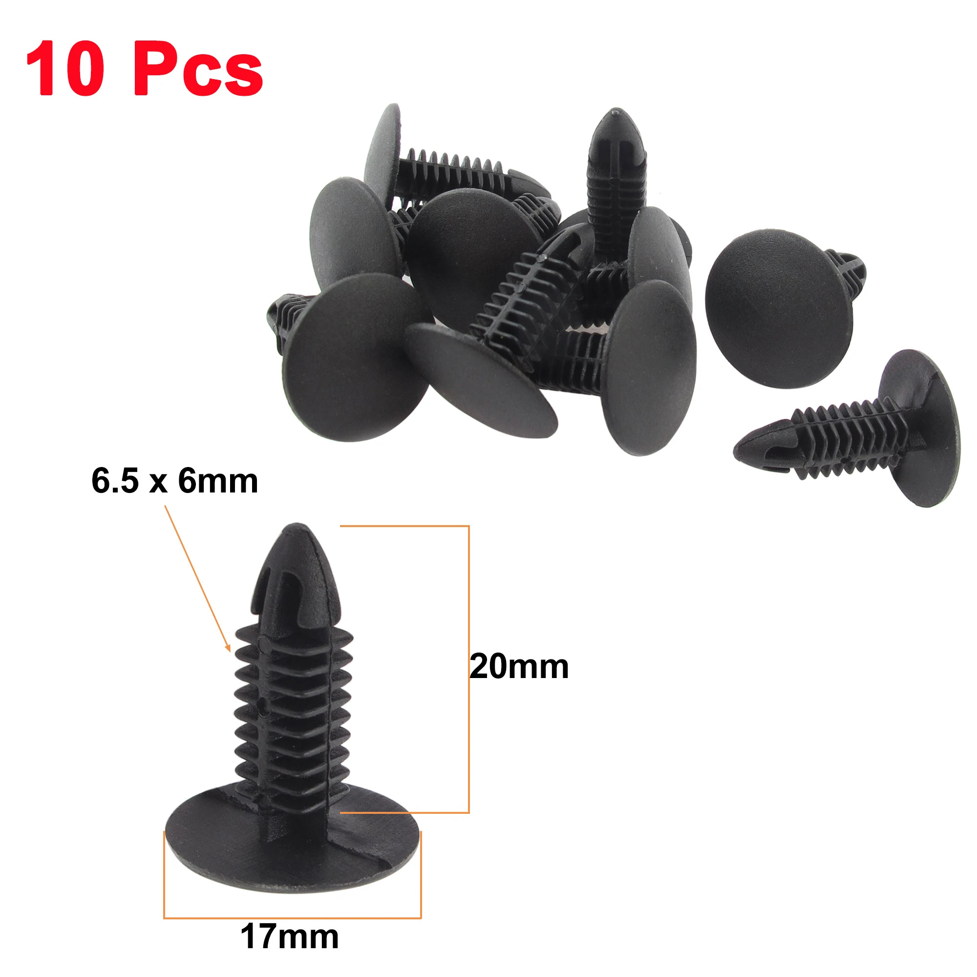 Clips de fijación plástico X Autohaux 6-6,7 mm – Recambio automóvil - imagen 3