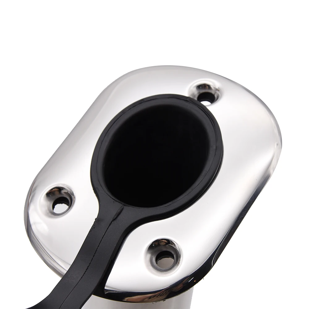 Soporte para caña de pescar de acero inoxidable, montaje empotrado - imagen 4