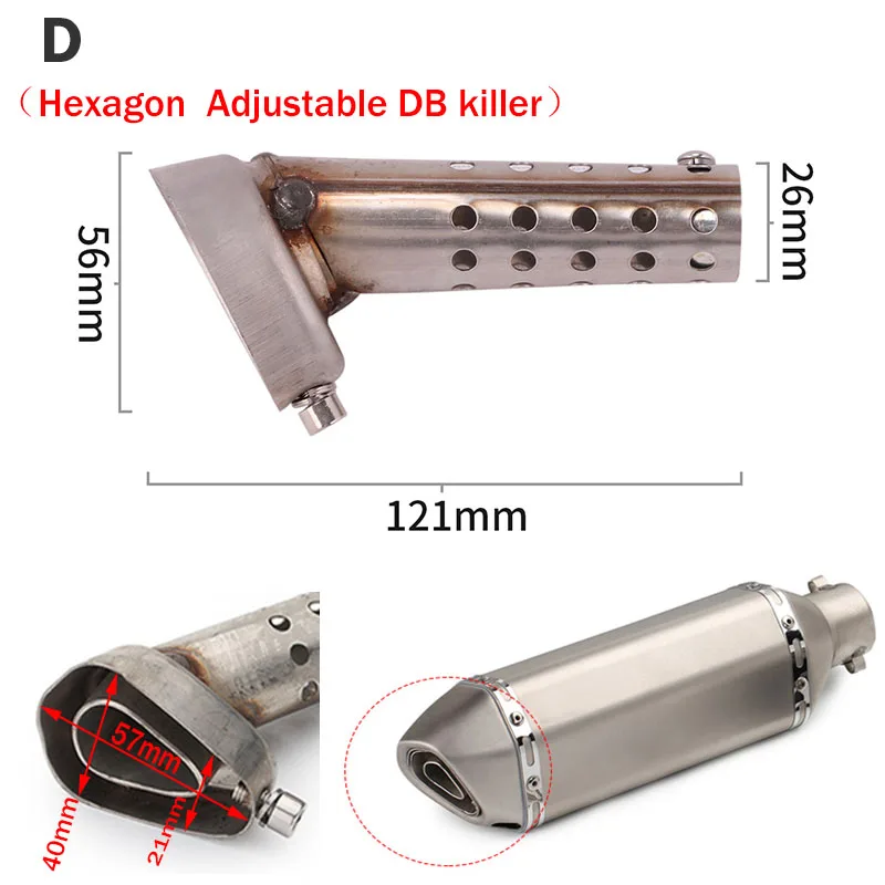 Akrapovic silenciador de escape ajustable DB Killer – reduce ruido - imagen 2