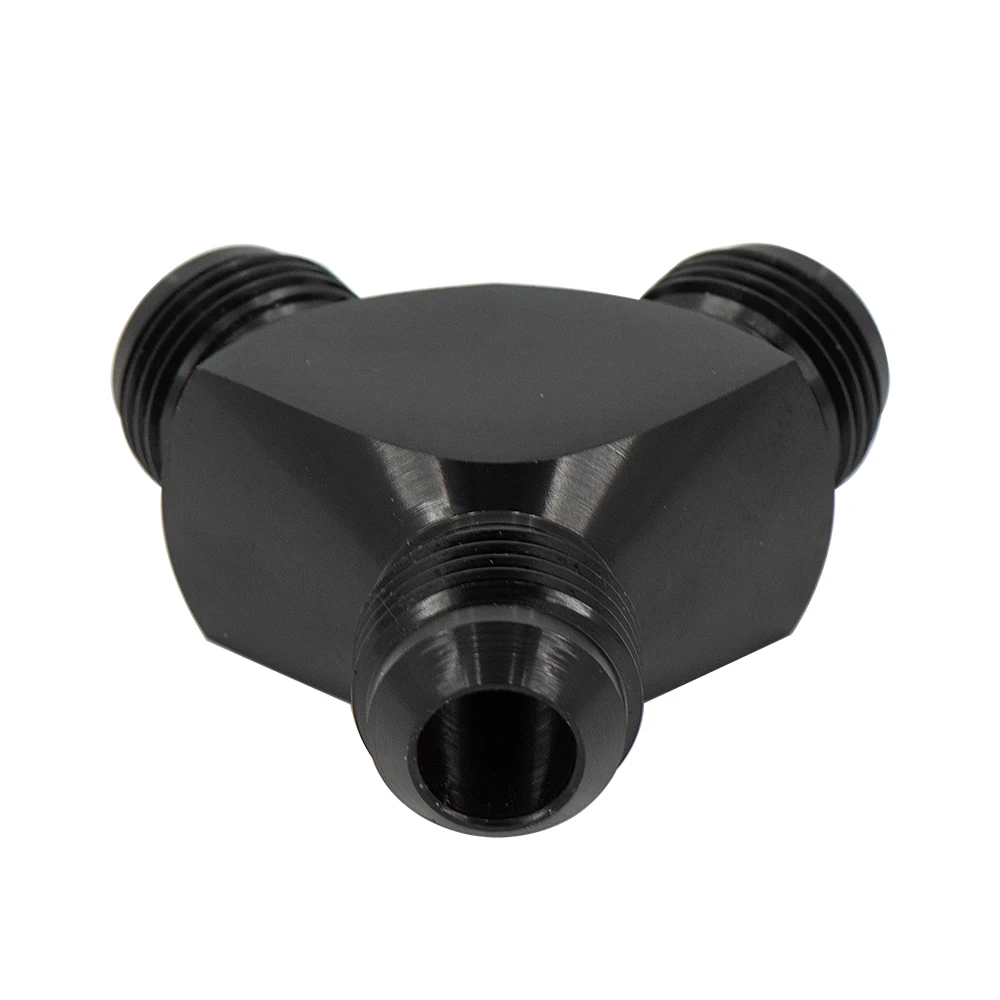 Adaptador en Y aluminio AN6 a AN12 para tubo de aceite negro - imagen 5