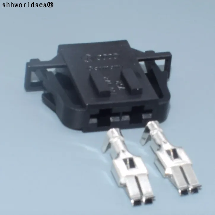 Shhworldsea Conector hembra 2 pines 1J0972752 para VW Audi Skoda
