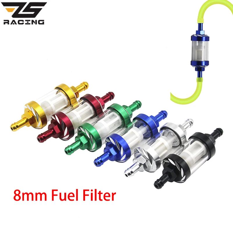 Filtro de combustible de aluminio universal para motocicleta