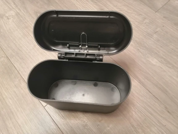 Cubo de basura colgante para coche, caja de almacenamiento de polvo, Abs negro, tipo cuadrado, accesorios interiores - imagen 5