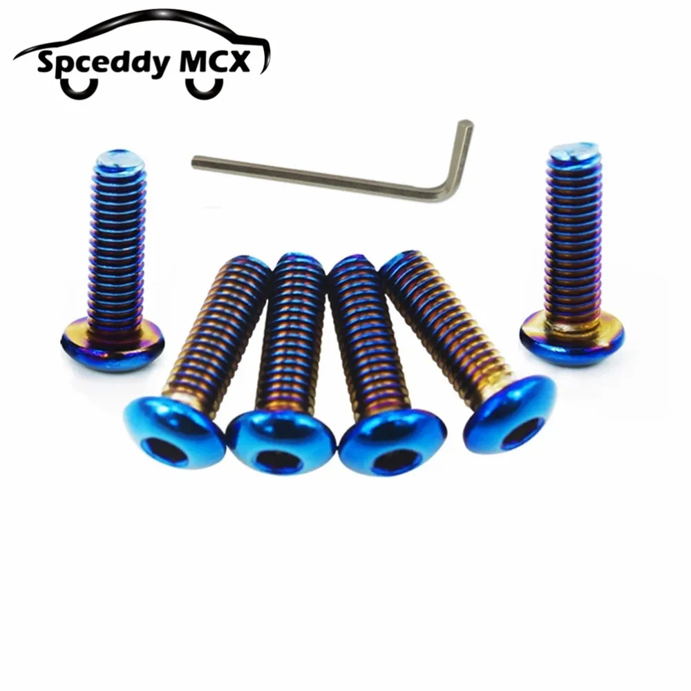 Kit de tornillos volante M5 en titanio quemado JR-LS06CR-R/T – universal