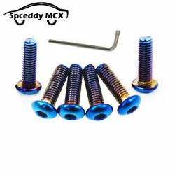 Kit de tornillos volante M5 en titanio quemado JR-LS06CR-R/T – universal