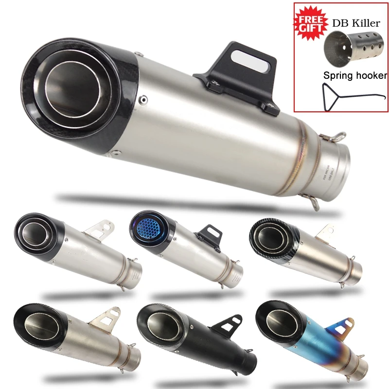 Silenciador escape universal DB Killer Laser para motocicleta 51-60mm