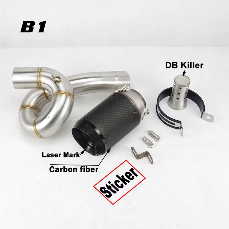 Escape slip-on de fibra de carbono 51 mm con db killer – Kawasaki ZX-6R 636 (2009-2017) - imagen 2